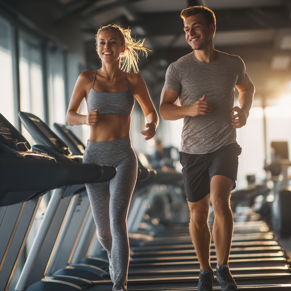 Pessoa em equilíbrio num ambiente natural, transmitindo vitalidade e confiança